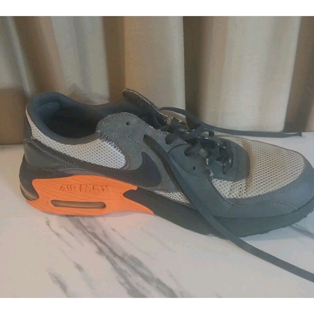 Nike Air Max Shoes Mens Sz 13 Gray Orange Sneakers Trainer Activewear - Picture 9 of 11